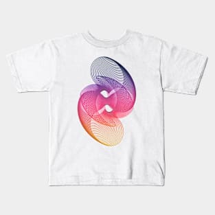 Pink Geometric Abstract minimal Kids T-Shirt